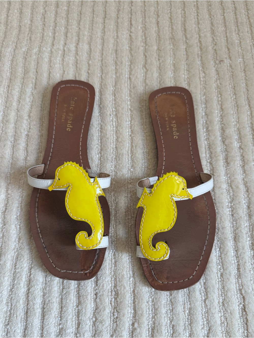 Vintage Y2K Kate Spade Seahorse Sandals